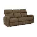 Signature Design by Ashley Edenwold Brown Reclining Sofa Dimensions: 86" W x 40" D x 40" H